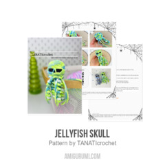 Jellyfish Skull amigurumi pattern by TANATIcrochet