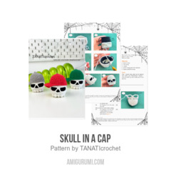 Skull in a cap amigurumi pattern by TANATIcrochet
