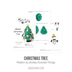 Christmas Tree amigurumi pattern by Smiley Crochet Things