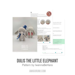 Dulis the little Elephant amigurumi pattern by IwannaBeHara