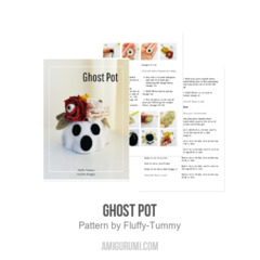 Ghost Pot amigurumi pattern by Fluffy Tummy
