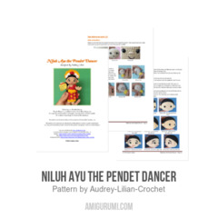 Niluh Ayu the Pendet Dancer amigurumi pattern by Audrey Lilian Crochet