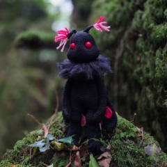 Soba the Mothman amigurumi pattern by LittleEllies_Handmade