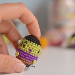 Mini Frankie amigurumi pattern by O Recuncho de Jei