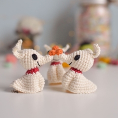 Zero the amigurumi ghost amigurumi by O Recuncho de Jei