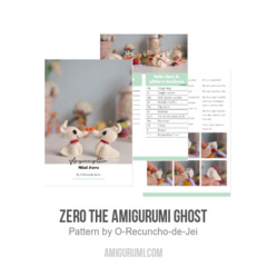 Zero the amigurumi ghost amigurumi pattern by O Recuncho de Jei