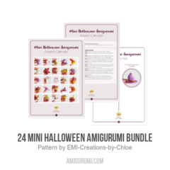 24 Mini Halloween Amigurumi Bundle amigurumi pattern by EMI Creations by Chloe