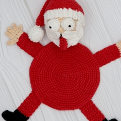 Splat Santa amigurumi pattern by Mariia Zhyrakova