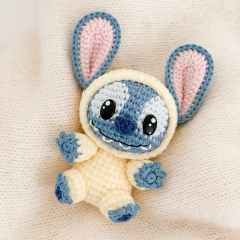 Labubu and Stitch amigurumi by melealine