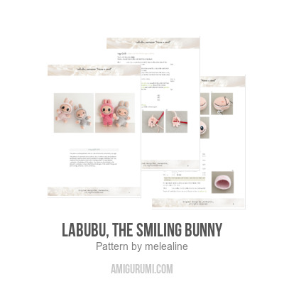 Labubu, the smiling bunny amigurumi pattern - Amigurumi.com