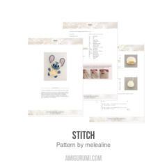 Stitch amigurumi pattern by melealine