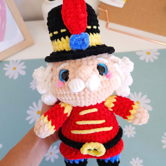 Low-sew Nutcracker amigurumi by Hugurumitoys