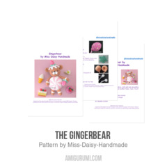 The Gingerbear  amigurumi pattern by Miss Daisy Handmade