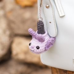Halloween Bat Boot Keychain amigurumi pattern by Planet Piu
