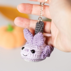 Halloween Bat Boot Keychain amigurumi by Planet Piu