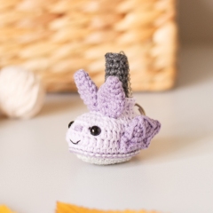 Halloween Bat Boot Keychain amigurumi pattern by Planet Piu