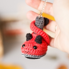 Halloween Lucifer Boot Keychain amigurumi by Planet Piu