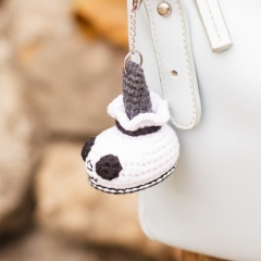 Halloween Skeleton Boot Keychain amigurumi pattern by Planet Piu