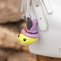 Halloween Witch Boot Keychain amigurumi pattern by Planet Piu