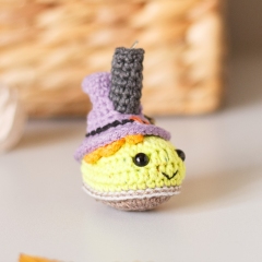 Halloween Witch Boot Keychain amigurumi pattern by Planet Piu