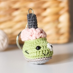 Halloween Zombie Boot Kaychain amigurumi pattern by Planet Piu