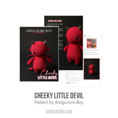 Cheeky Little Devil amigurumi pattern by Amigurumi Boy