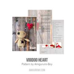 Voodoo Heart amigurumi pattern by Amigurumi Boy