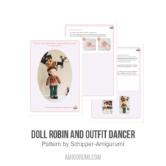 Doll Robin and Outfit Dancer amigurumi pattern by Schipper Amigurumi