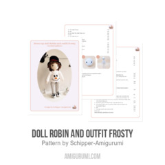 Doll Robin and Outfit Frosty amigurumi pattern by Schipper Amigurumi