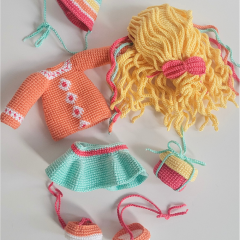 Doll Robin and Outfit Joy amigurumi by Schipper Amigurumi