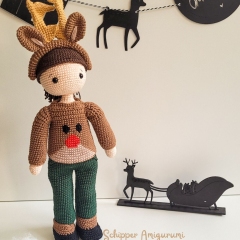 Outfit Dancer for doll Robin amigurumi pattern by Schipper Amigurumi