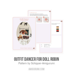 Outfit Dancer for doll Robin amigurumi pattern by Schipper Amigurumi