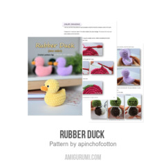 Rubber Duck  amigurumi pattern by apinchofcotton