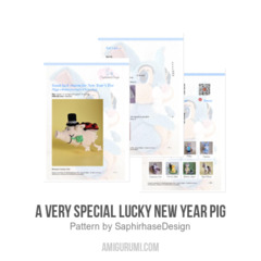 A very special lucky New Year pig amigurumi pattern by SaphirhaseDesign