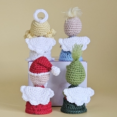 Set of 4 Angel  amigurumi pattern by SaphirhaseDesign