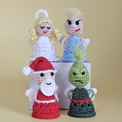 Set of 4 Angel  amigurumi pattern by SaphirhaseDesign