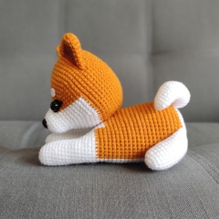 Ginger the Shiba Inu amigurumi by Miss Cuddlington