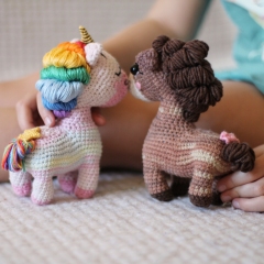 2 in 1 Ponies pattern bundle amigurumi pattern by Loopy Pattern