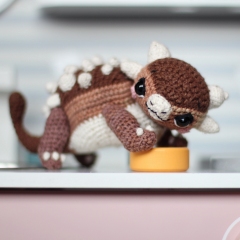 Dinosaur Ankylosaurus Bruno amigurumi pattern by Loopy Pattern