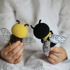 Bee Bombita & Bumblbee Bombus amigurumi pattern by Loopy Pattern