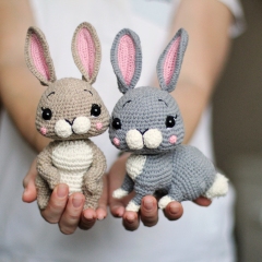 Bunnies Vicky and Jerome amigurumi pattern by Loopy Pattern