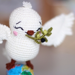 Dove of peace amigurumi pattern by unknown