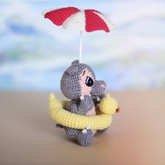 Hippo Fiona amigurumi pattern by Loopy Pattern