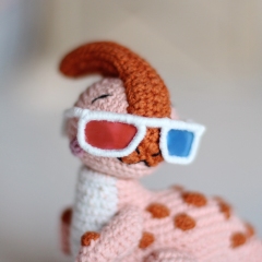 Dinosaur Parasaurolophus Ginny amigurumi pattern by Loopy Pattern