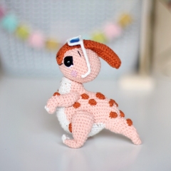 Dinosaur Parasaurolophus Ginny amigurumi by Loopy Pattern