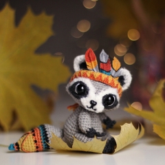 Raccoon Meeko amigurumi pattern by Loopy Pattern