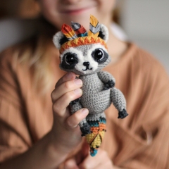 Raccoon Meeko amigurumi pattern by Loopy Pattern