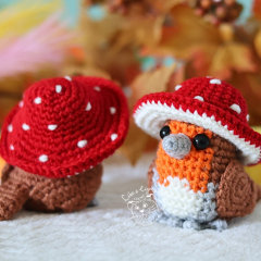 Mushy the robin amigurumi by LikeALigerCrochet
