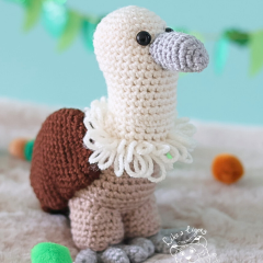 Scruffle the vulture  amigurumi pattern by LikeALigerCrochet