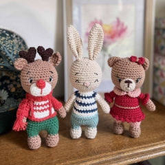 Bundle mini forest animals amigurumi pattern by Galounette Crochete